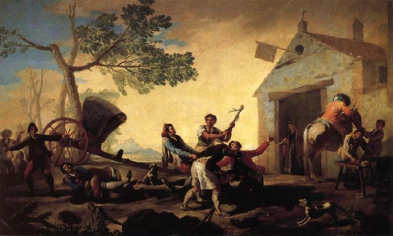 Francisco Goya Fight at the New Inn Sweden oil painting art